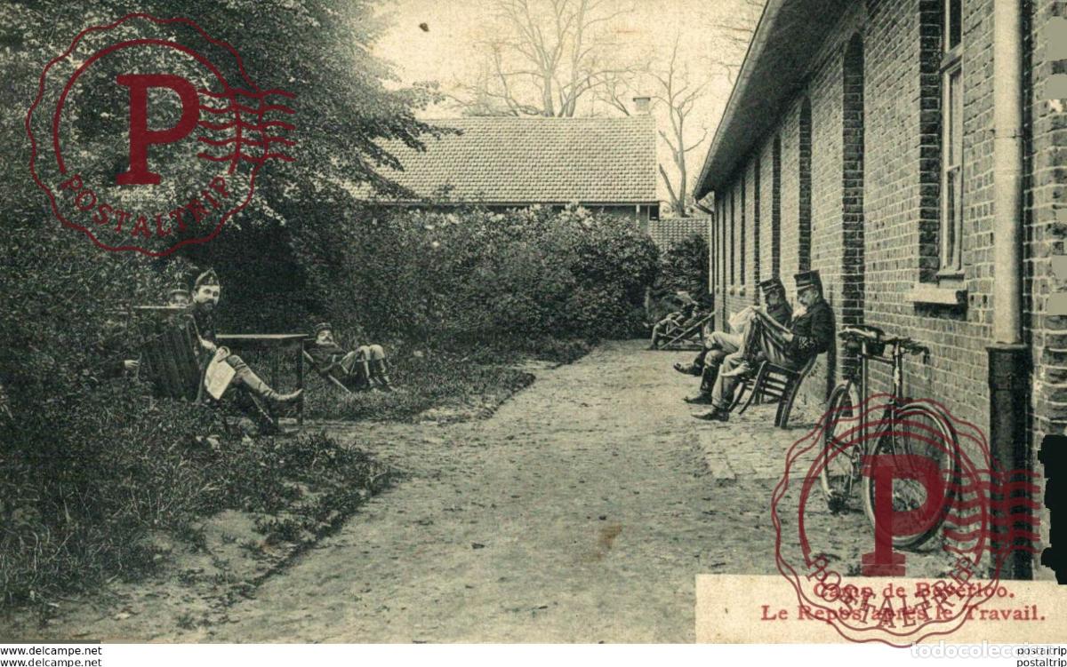 Postcards: LE REPOS APR&Egrave;S LE TRAVAIL - Camp de BEVERLOO KAMP LEOPOLDSBURG BOURG LEOPOLD WWICOLLECTION