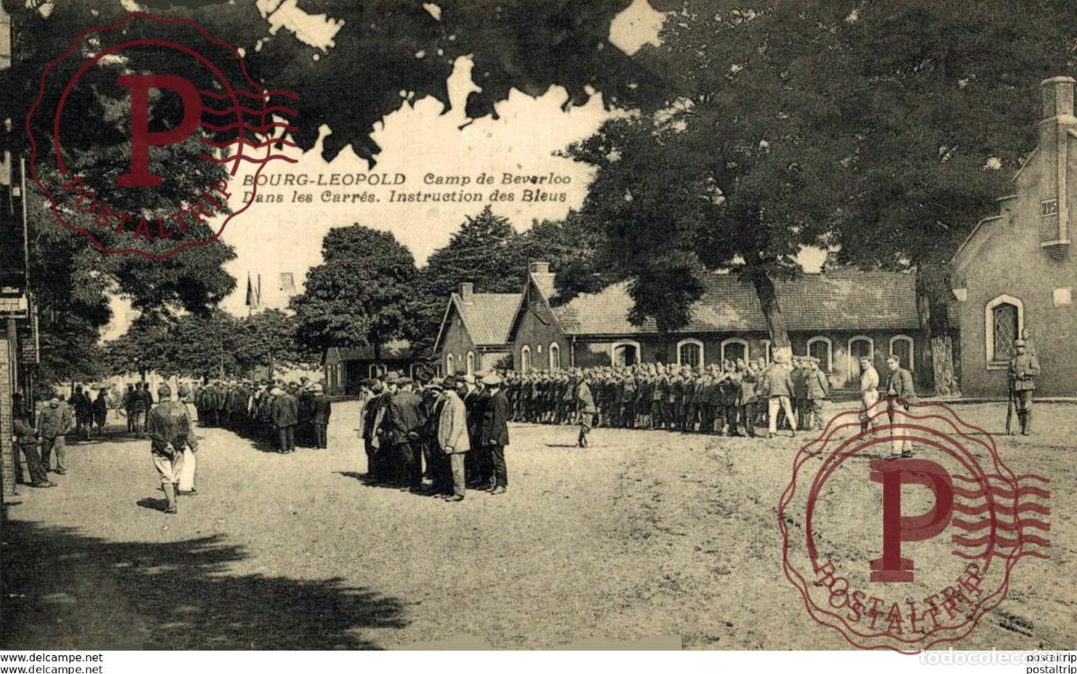 Postcards: DANS LE CARR&Eacute;S. INSTRUCTION DES BLEUS - Camp de BEVERLOO KAMP LEOPOLDSBURG BOURG LEOPOLD WWICOLLECTI