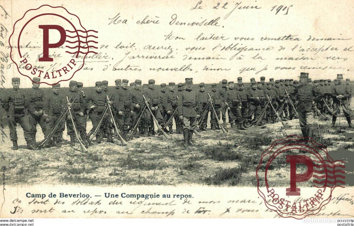 Postcards: UNE COMPAGNIE AU REPOS - Camp de BEVERLOO KAMP LEOPOLDSBURG BOURG LEOPOLD WWICOLLECTION
