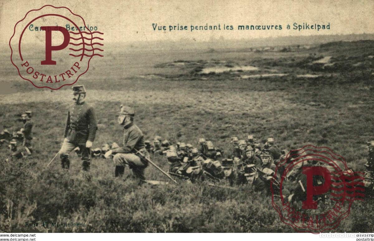Postcards: VUE PRISE PENDANT LES MANOEUVRES &Agrave; SPIKELPAD - Camp de BEVERLOO KAMP LEOPOLDSBURG BOURG LEOPOLD WWIC