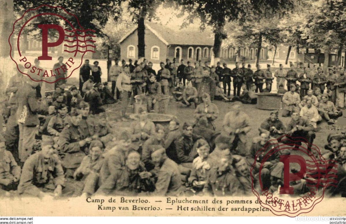 Postcards: EPLUCHEMENT DES POMMES DE TERRE - Camp de BEVERLOO KAMP LEOPOLDSBURG BOURG LEOPOLD WWICOLLECTION