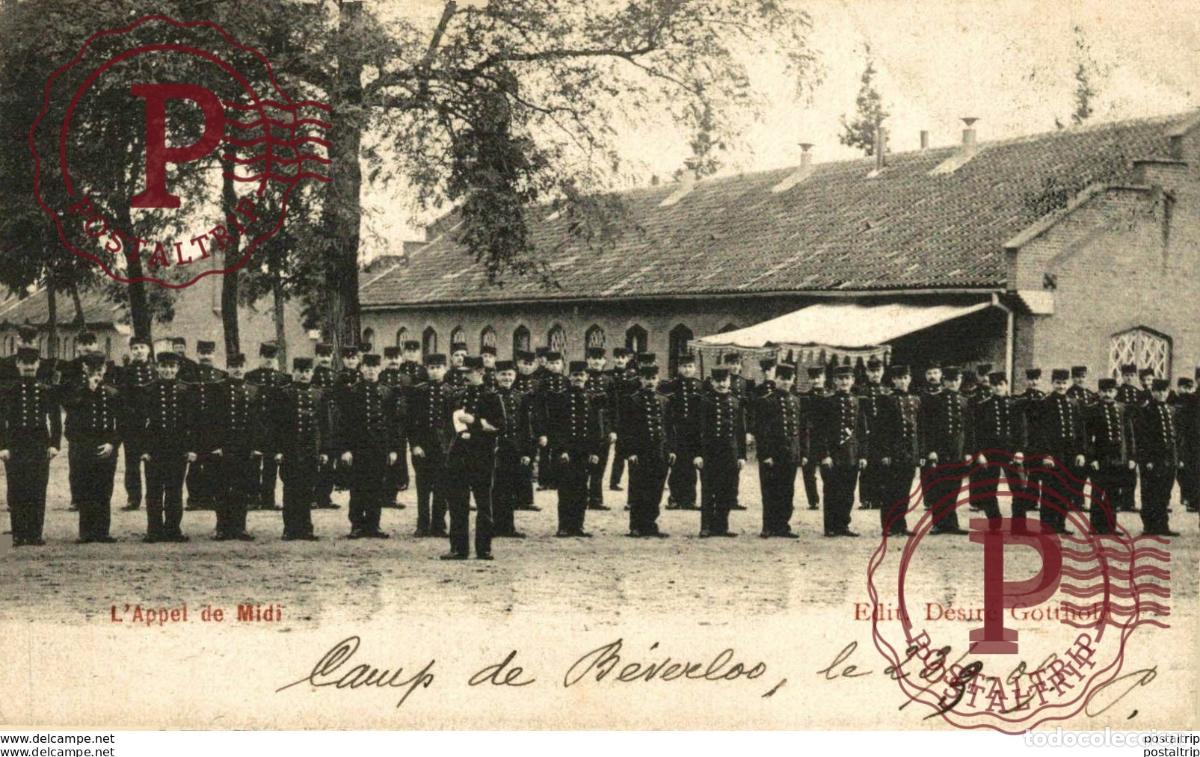 Postcards: LAPPEL DE MIDI - Camp de BEVERLOO KAMP LEOPOLDSBURG BOURG LEOPOLD WWICOLLECTION