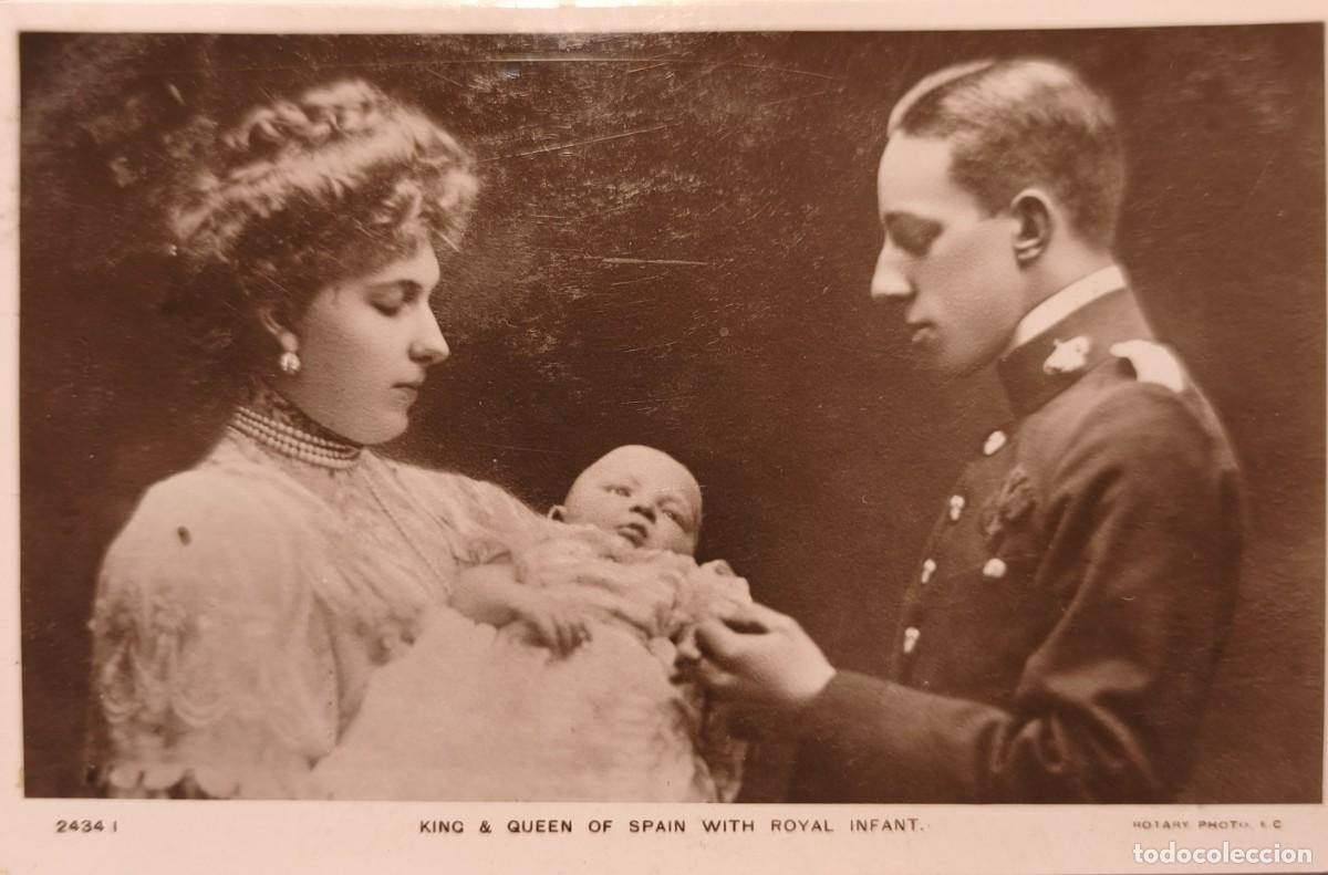 Postales: 2 POSTALES ALFONSO XIII - FAMILIA de Rotary PHOTO CO