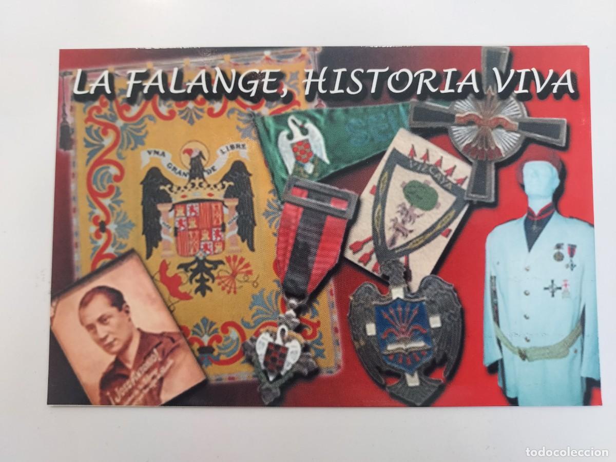 Postales: POSTAL MILITAR LA FALANGE HISTORIA VIVA EXPOSICION MONOGRAFICA. FUNDACION SALVAR LA MEMORIA