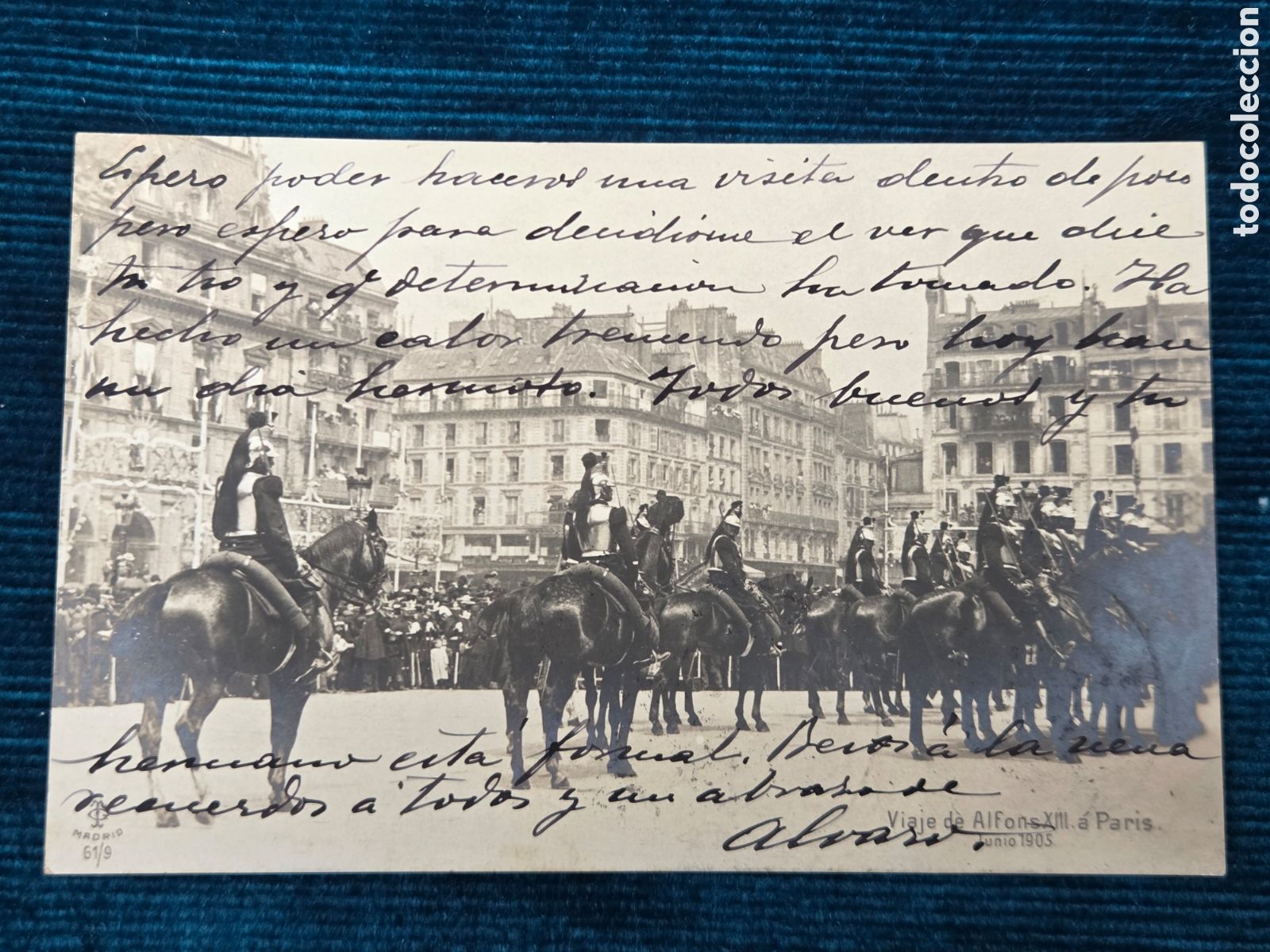Postales: VIAJE DE ALFONSO XIII A PAR&Iacute;S 1905