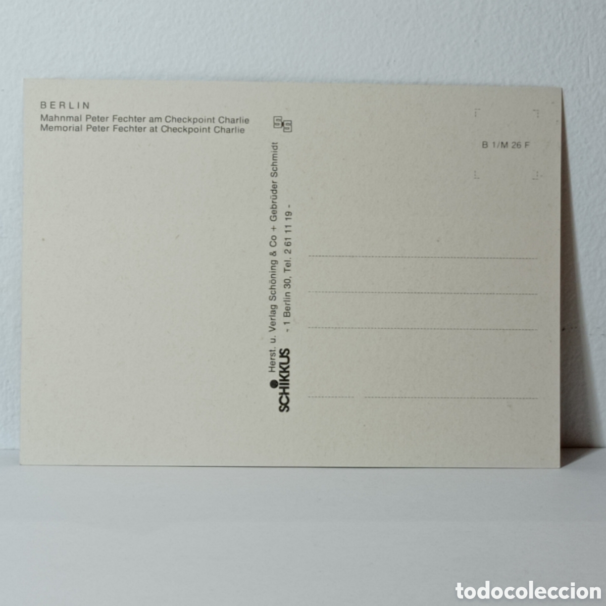 Postales: BERLIN, MEMORIAL PETER FECHTER - Foto 2