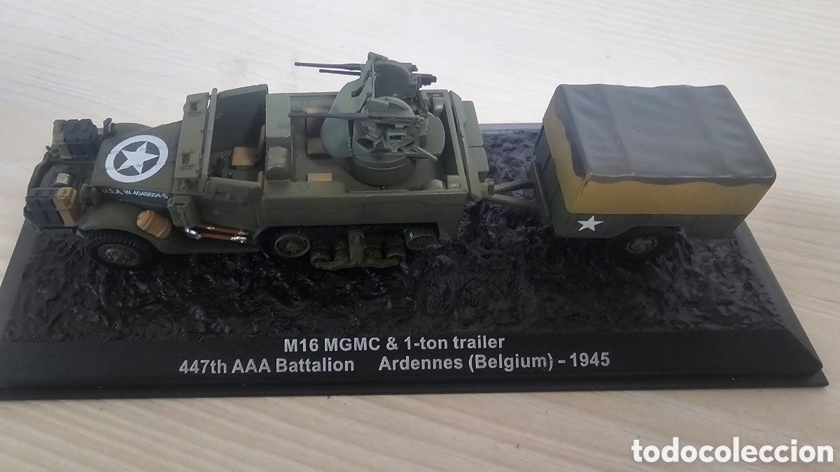 Postales: Veh&iacute;culo M16 MGMC con remolque