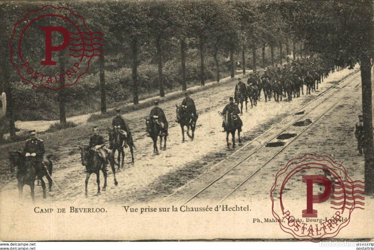 Postales: VUE PRISE SUR LA CHAUSS&Eacute;E DHECHTEL. Camp de BEVERLOO KAMP LEOPOLDSBURG BOURG LEOPOLD WWICOLLECTIO