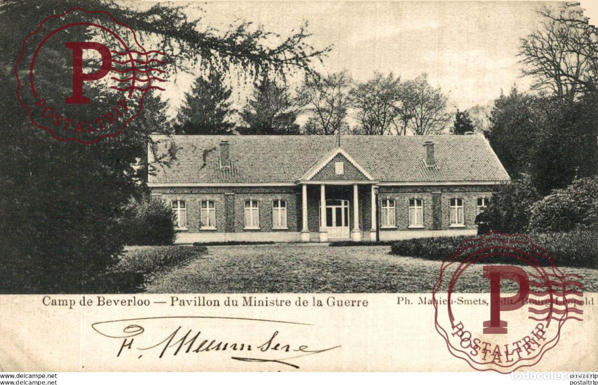 Postcards: PAVILLON DU MINISTRE DE LA GUERRE. Camp de BEVERLOO KAMP LEOPOLDSBURG BOURG LEOPOLD WWICOLLECTIO