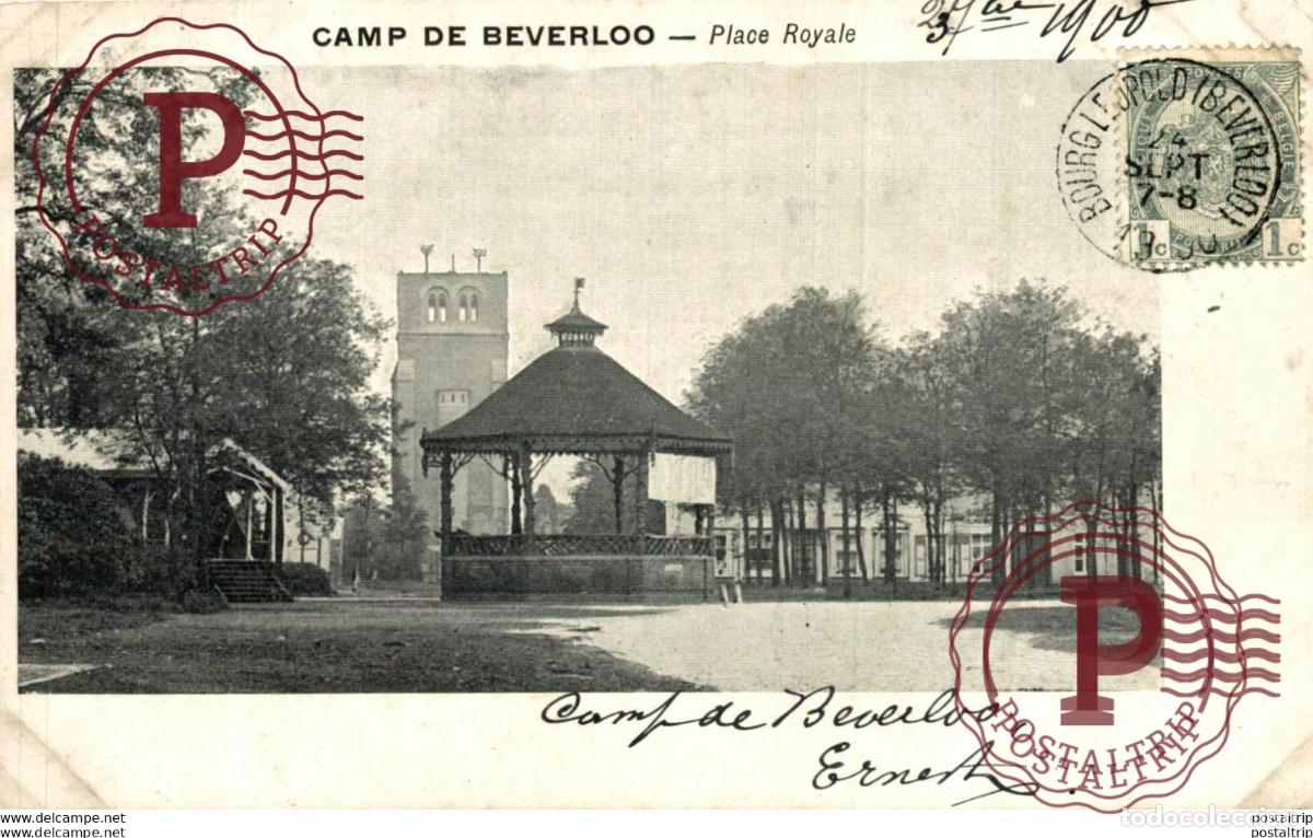 Postcards: PLACE ROYALE. Camp de BEVERLOO KAMP LEOPOLDSBURG BOURG LEOPOLD WWICOLLECTIO