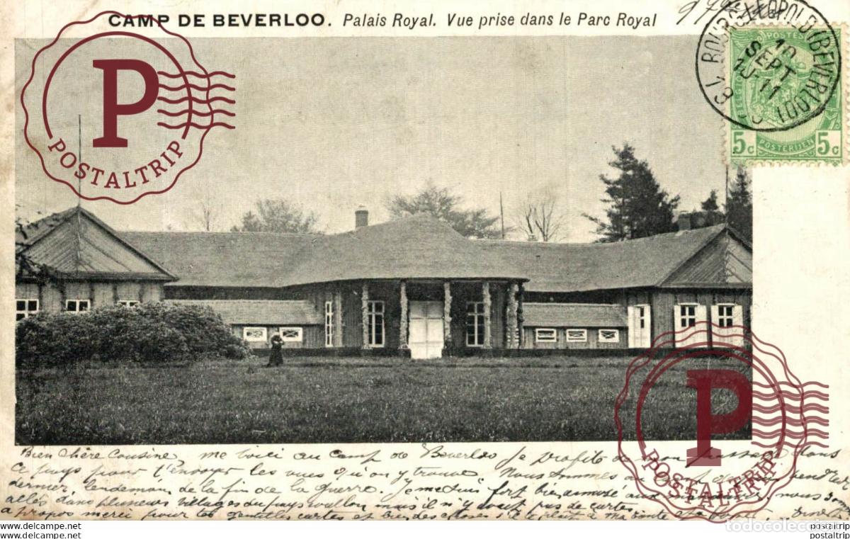 Postcards: PALAIS ROYAL. VUE PRISE DANS LE PARC ROYAL. Camp de BEVERLOO KAMP LEOPOLDSBURG BOURG LEOPOLD WWICOLL