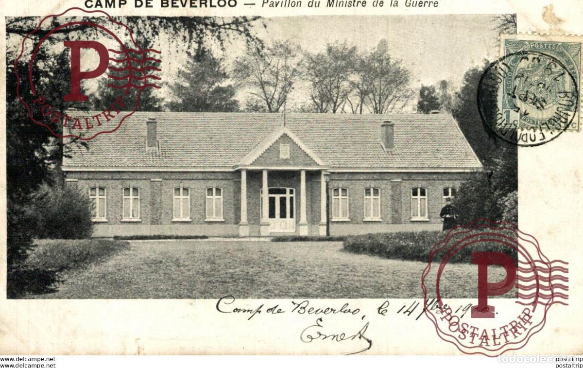 Postcards: PAVILLON DU MINISTRE DE LA GUERRE. Camp de BEVERLOO KAMP LEOPOLDSBURG BOURG LEOPOLD WWICOLLECTIO