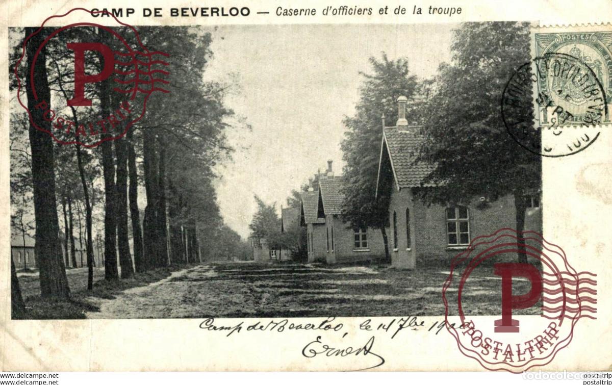 Postcards: CASERNE DOFFICIERS ET DE LA TROUPE. Camp de BEVERLOO KAMP LEOPOLDSBURG BOURG LEOPOLD WWICOLLECTIO