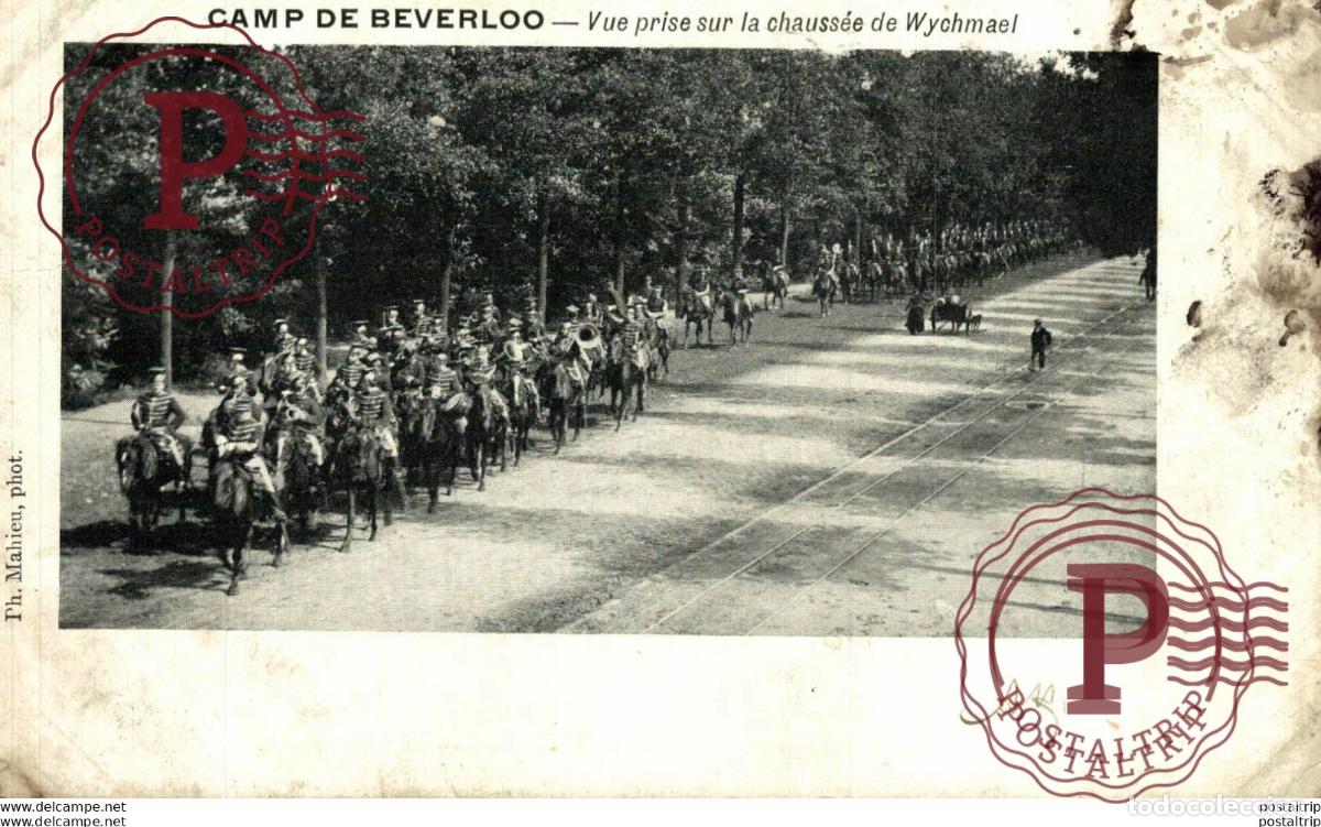 Postales: VUE PRISE SUR LA CHAUSS&Eacute;E DE WYCHMAEL. Camp de BEVERLOO KAMP LEOPOLDSBURG BOURG LEOPOLD WWICOLLECTIO