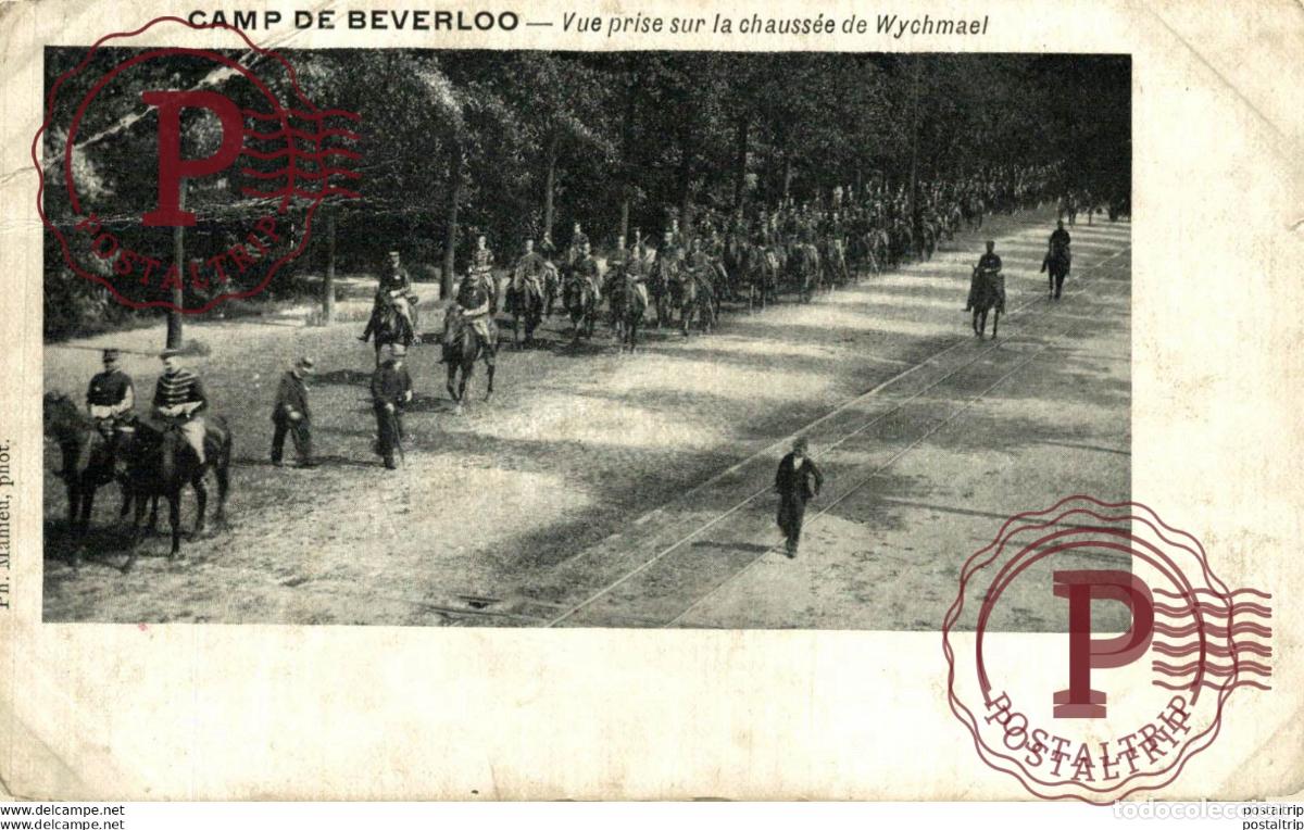 Postales: VUE PRISE SUR LA CHAUSS&Eacute;E DE WYCHMAEL. Camp de BEVERLOO KAMP LEOPOLDSBURG BOURG LEOPOLD WWICOLLECTIO