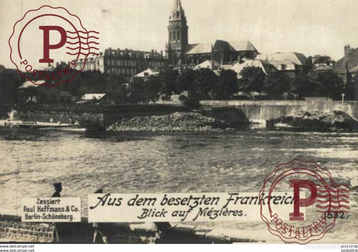 Postales: RPPC AUS DEM BESETZTEN FRANKREICH BLICK AUF MEZIERES 17*12cm 191415 WWI WWICOLLECTION