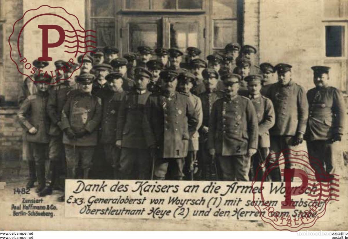 Postales: RPPC DANK DES KAISERS AN DE ARMEE WOYRSCH 17*12cm 191415 WWI WWICOLLECTION