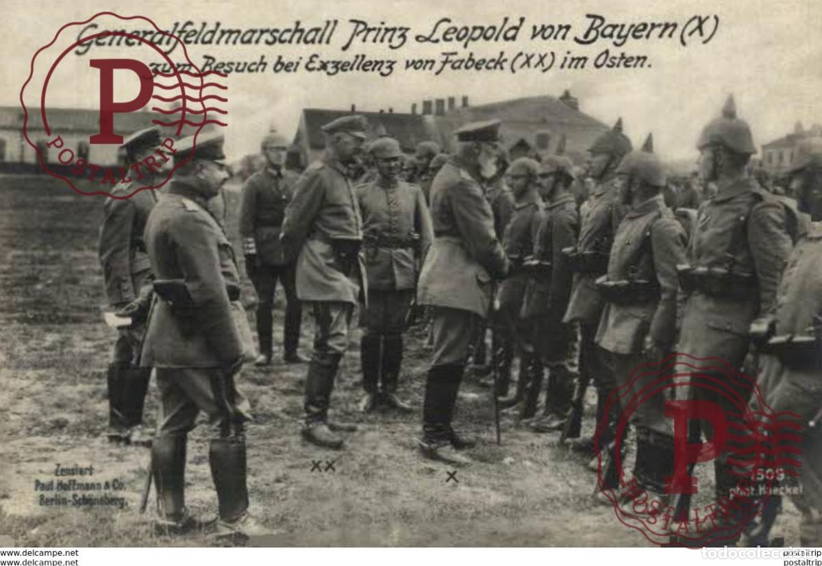Postales: RPPC CARTE PHOTO 17*12cm. Generalfeldmarschall Prinz Leopold von Bayern X. 191415 WWI WWICOLLECT