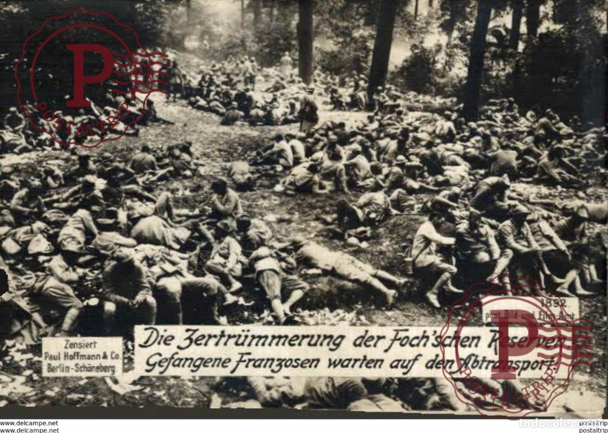 Postales: RPPC CARTE PHOTO 17*12cm. Die Zertr&uuml;mmerung der Fochschen Reserven. 191415 WWI WWICOLLECTION
