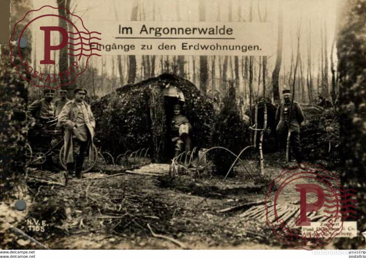 Postales: RPPC CARTE PHOTO 17*12cm. Im Argonnerwalde .Paul Hoffmann 191415 WWI WWICOLLECTION