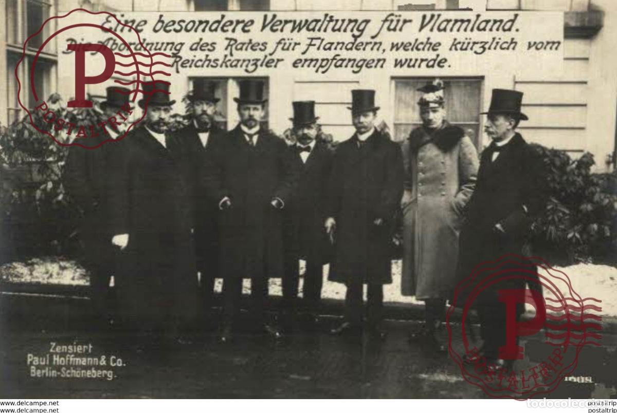 Postales: RPPC CARTE PHOTO 17*12cm. Eine besondere Verwaltung f&uuml;r Vlamland. Paul Hoffmann 191415 WWI WWICOLL