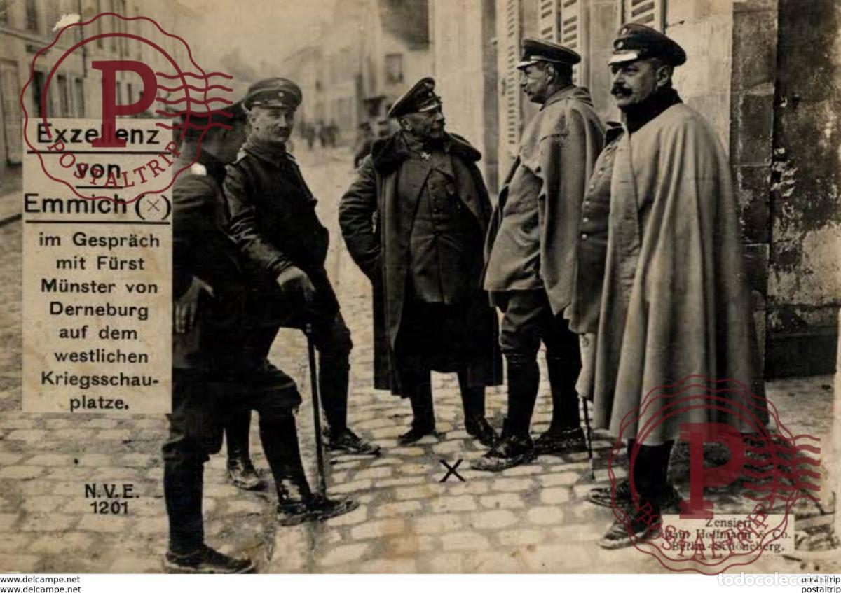 Postales: RPPC CARTE PHOTO 17*12cm. Exzellenz von Emmich. Paul Hoffmann 191415 WWI WWICOLLECTION