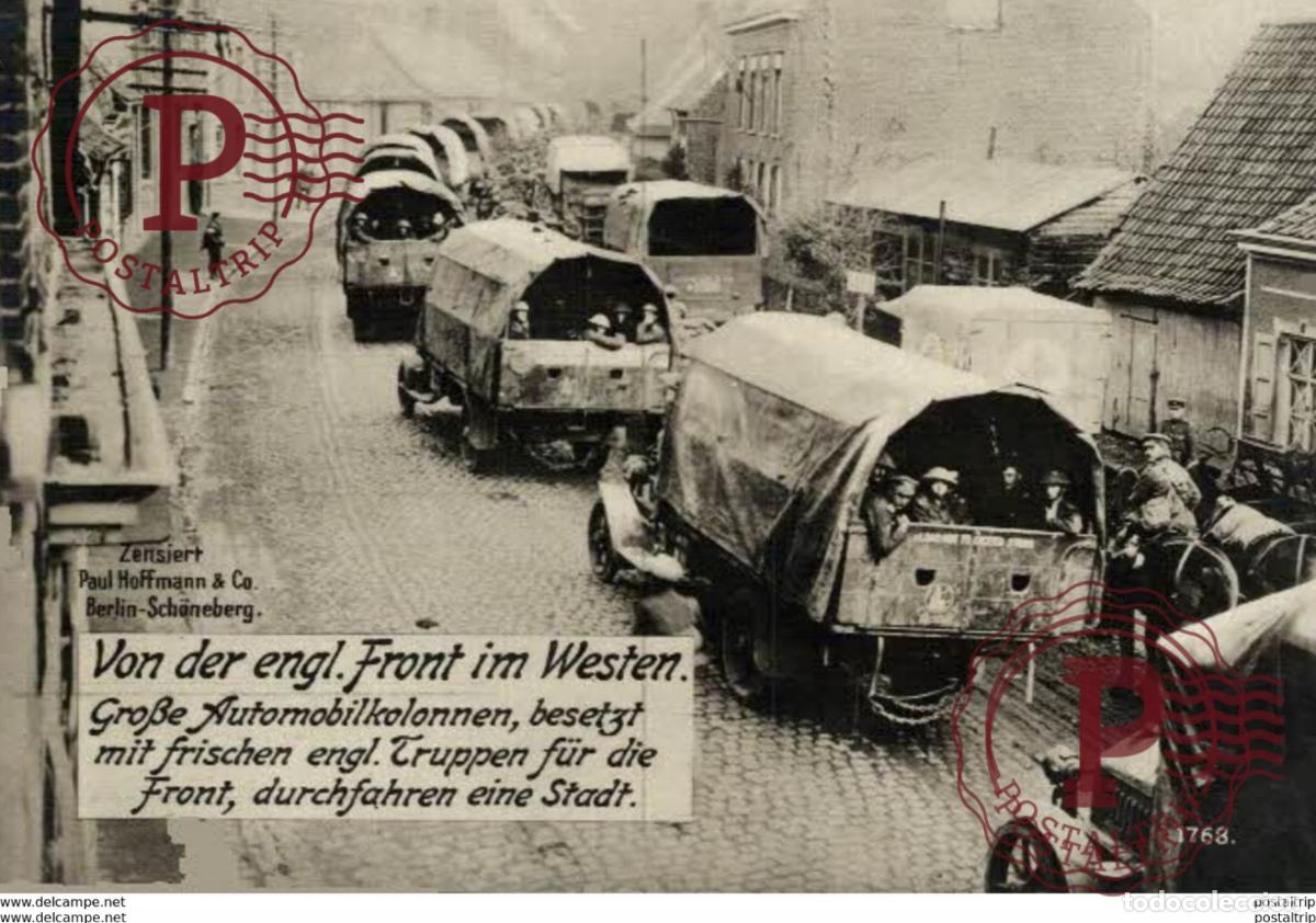 Postales: RPPC CARTE PHOTO 17*12cm. Von der engl. front im Westen. Paul Hoffmann 191415 WWI WWICOLLECTION