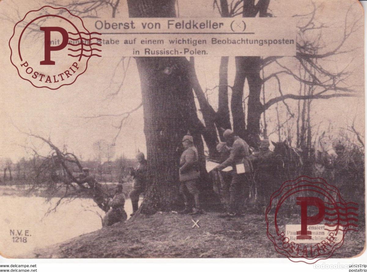 Postales: RPPC CARTE PHOTO 17*12cm. Oberst von Feldkeller. Paul Hoffmann 191415 WWI WWICOLLECTION