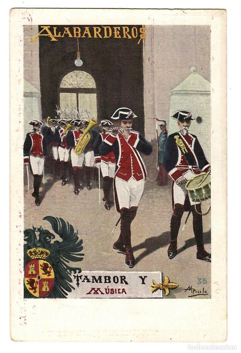 Postales: TOLEDO / POSTAL SASTRERIA MILITAR JOAQUIN ARCAL / ALABARDEROS / TIPOLIT PALACIOS N&ordm; 235