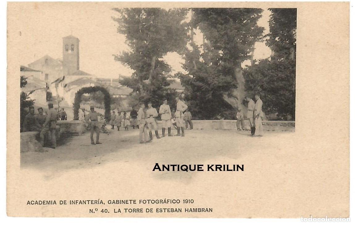 Postales: ACADEMIA DE INFANTERIA 1910 N&ordm; 40 LA TORRE DE ESTEBAN HAMBRAN / HAUSER MENET
