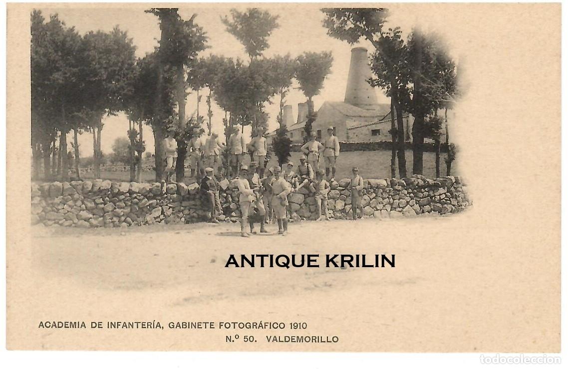 Postales: ACADEMIA DE INFANTERIA 1910 N&ordm; 50 VALDEMORILLO / HAUSER-MENET / SIN FRANQUEAR