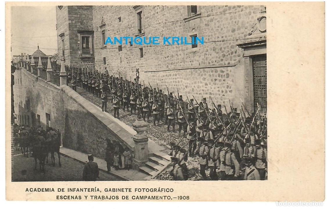 Postales: ACADEMIA DE INFANTERIA 1908 ESCENAS Y TRABAJOS DE CAMPAMENTO / HAUSER MENET