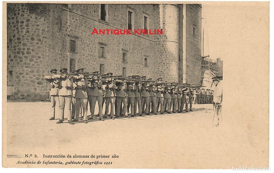 Postales: ACADEMIA DE INFANTERIA 1911 N&ordm; 8 INSTRUCCION ALUMNOS PRIMER A&Ntilde;O / HAUSER MENET