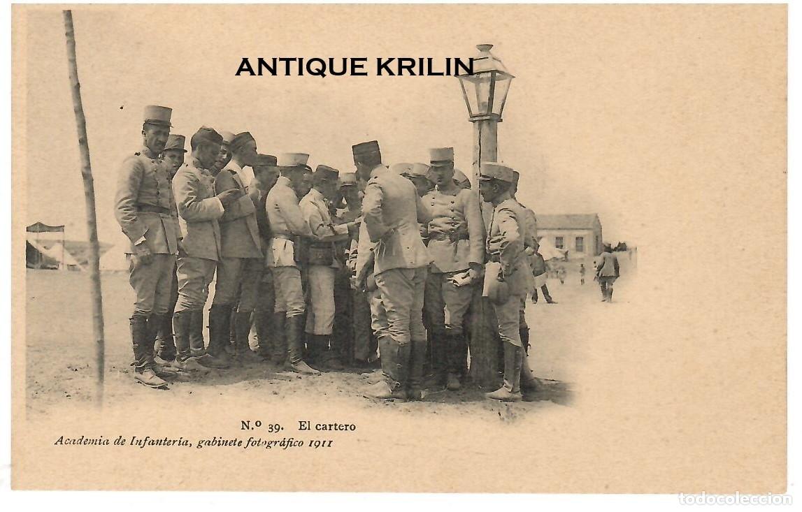 Postales: ACADEMIA DE INFANTERIA 1911 N&ordm; 39 EL CARTERO / HAUSER MENET
