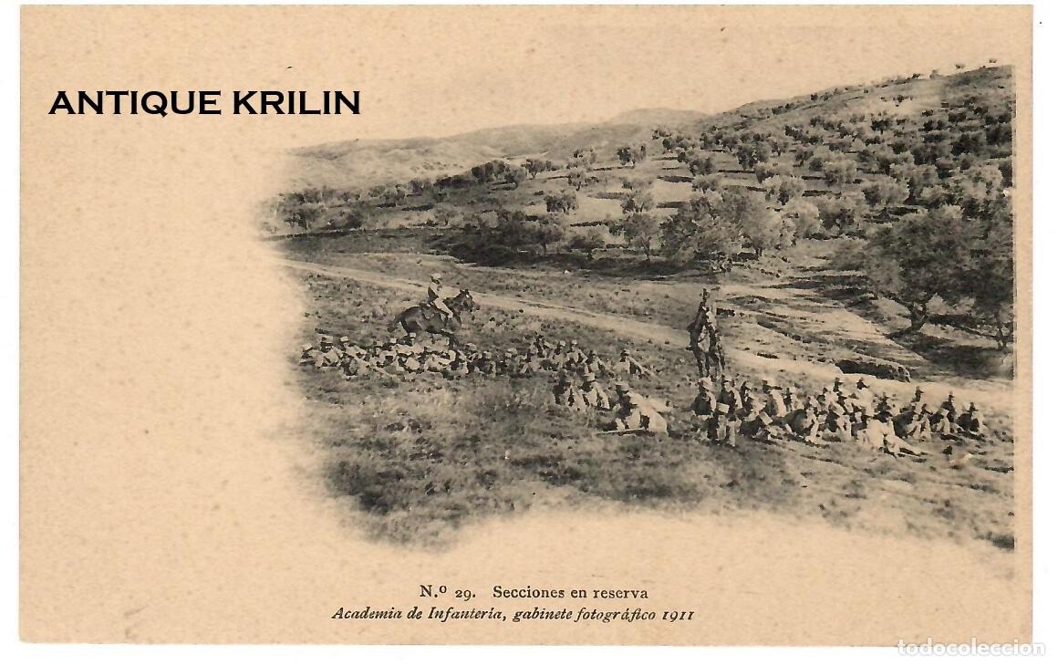 Postales: ACADEMIA DE INFANTERIA 1911 N&ordm; 29 SECCIONES DE RESERVA / HAUSER MENET