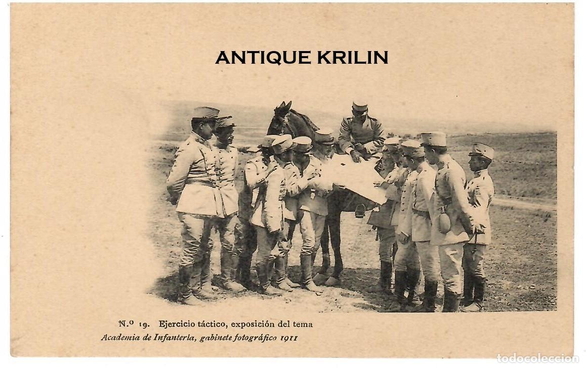 Postales: ACADEMIA DE INFANTERIA 1911 N&ordm; 19 EJERCICIO TACTICO / HAUSER MENET