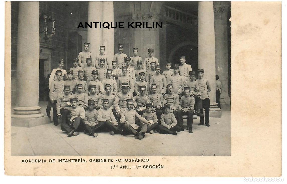 Postales: ACADEMIA DE INFANTERIA TOLEDO 1ER A&Ntilde;O , 1&ordf; SECCION / HAUSER MENET / SIN FRANQUEAR