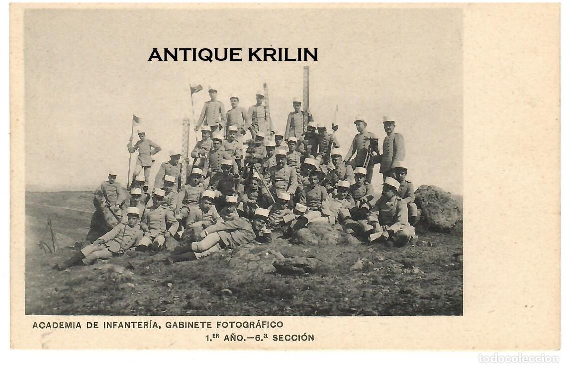 Postales: ACADEMIA DE INFANTERIA TOLEDO 1ER A&Ntilde;O , 6&ordf; SECCION / HAUSER MENET / SIN FRANQUEAR
