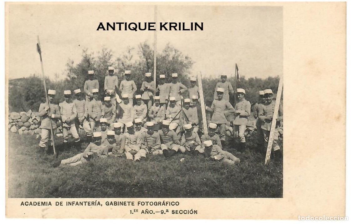 Postales: ACADEMIA DE INFANTERIA TOLEDO 1ER A&Ntilde;O , 9&ordf; SECCION / HAUSER MENET / SIN FRANQUEAR