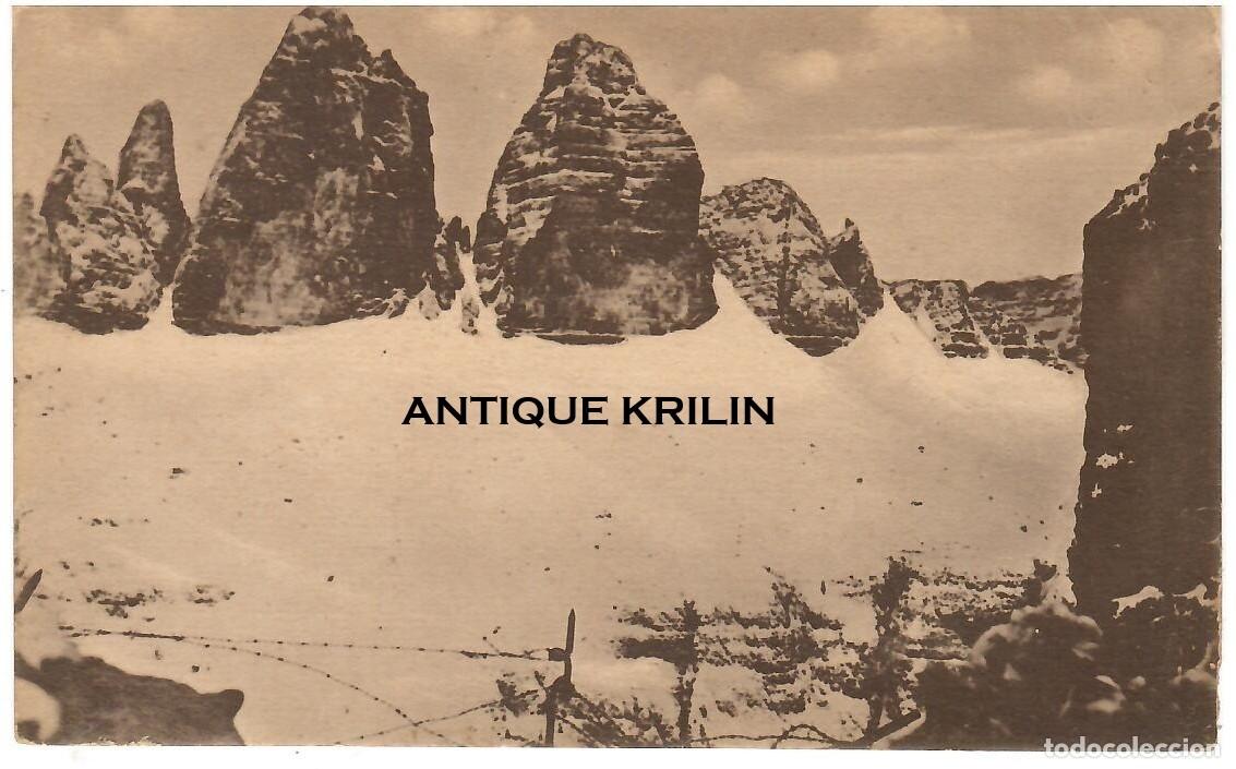 Postales: EJERCITO AUSTRO-HUNGARO / LOS TRES PICOS EN LOS ALPES DEL TIROL / SIN FRANQUEAR