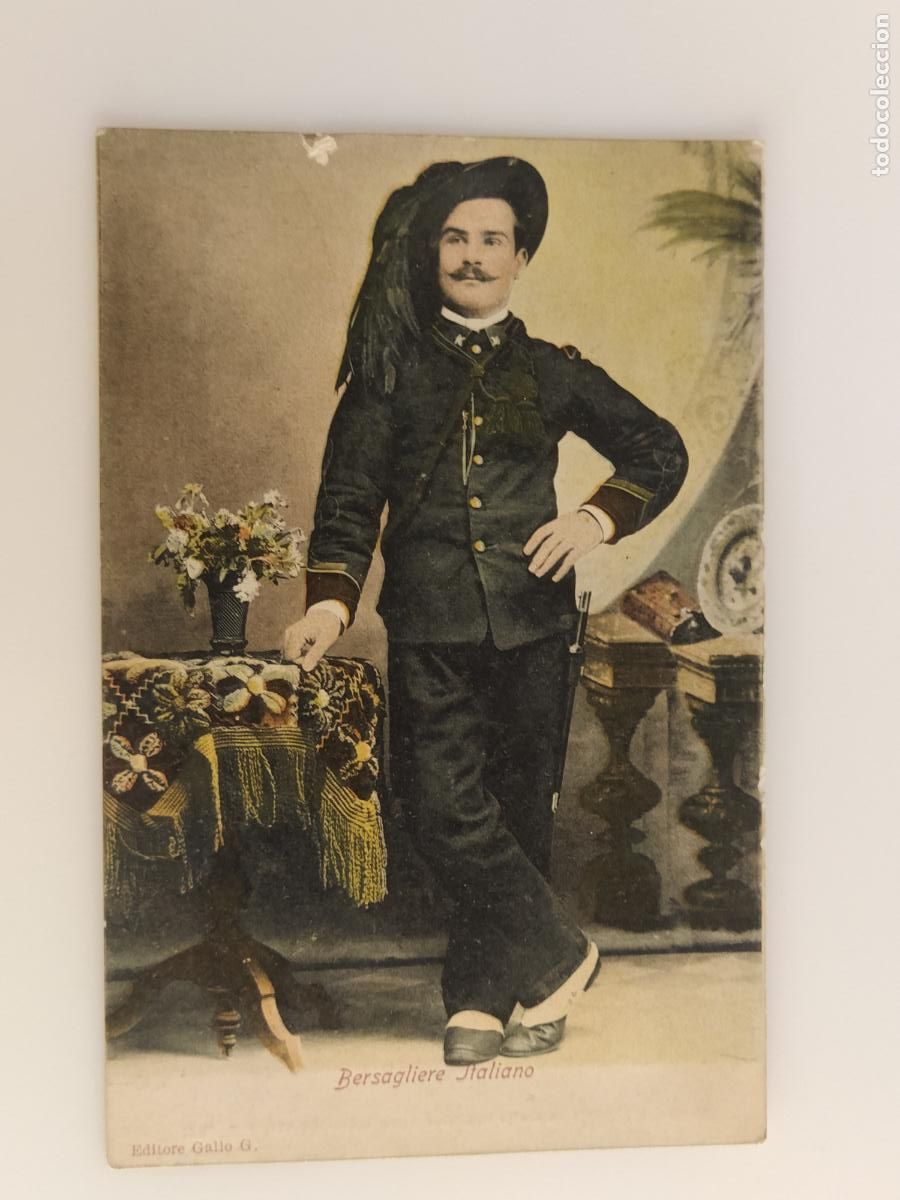 Postales: BERSAGLIERE ITALIANO - EDITORE GALLO G. - REVERSO SIN DIVIDIR - POSTAL ANTIGUA -(116.311)