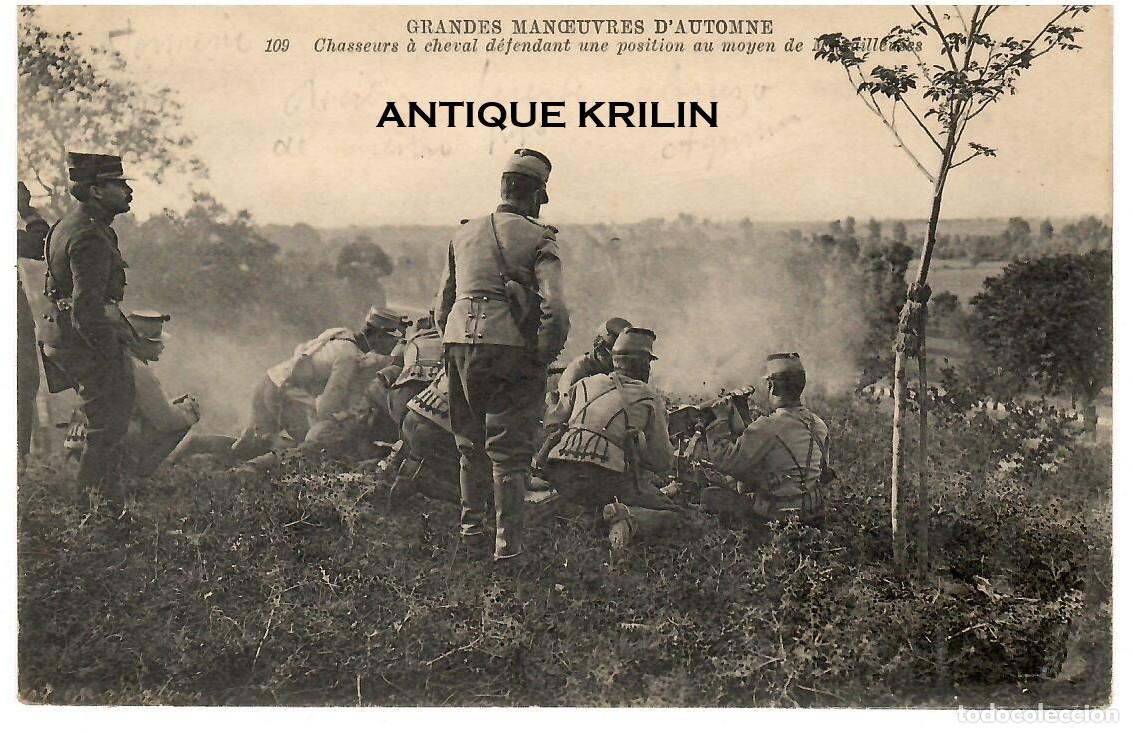 Postales: POSTAL GRANDES MANOEUVRES D'AUTOMME N&ordm; 109 / SIN FRANQUEAR PERO ESCRITA