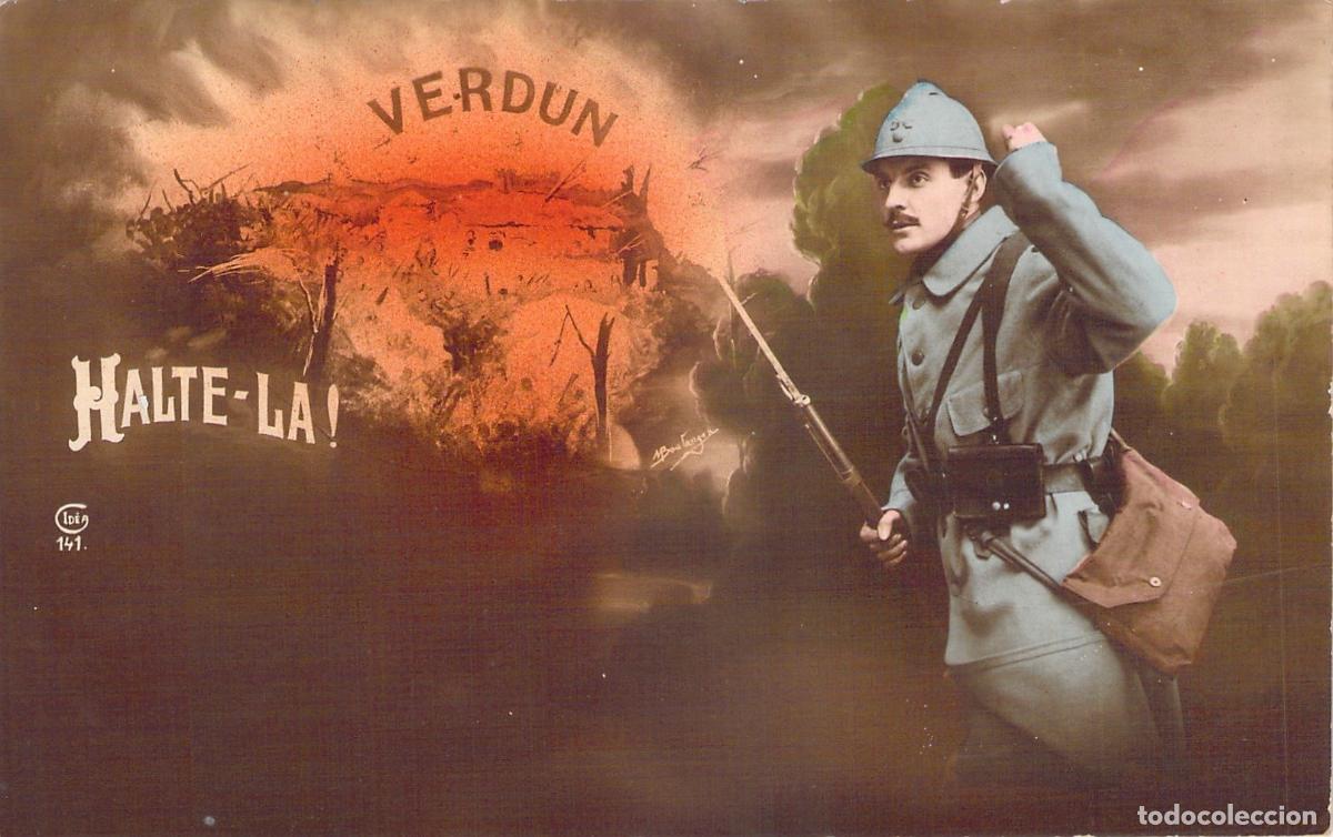 Postales: Postal de soldado franc&eacute;s en la Primera Guerra Mundial en Verdun