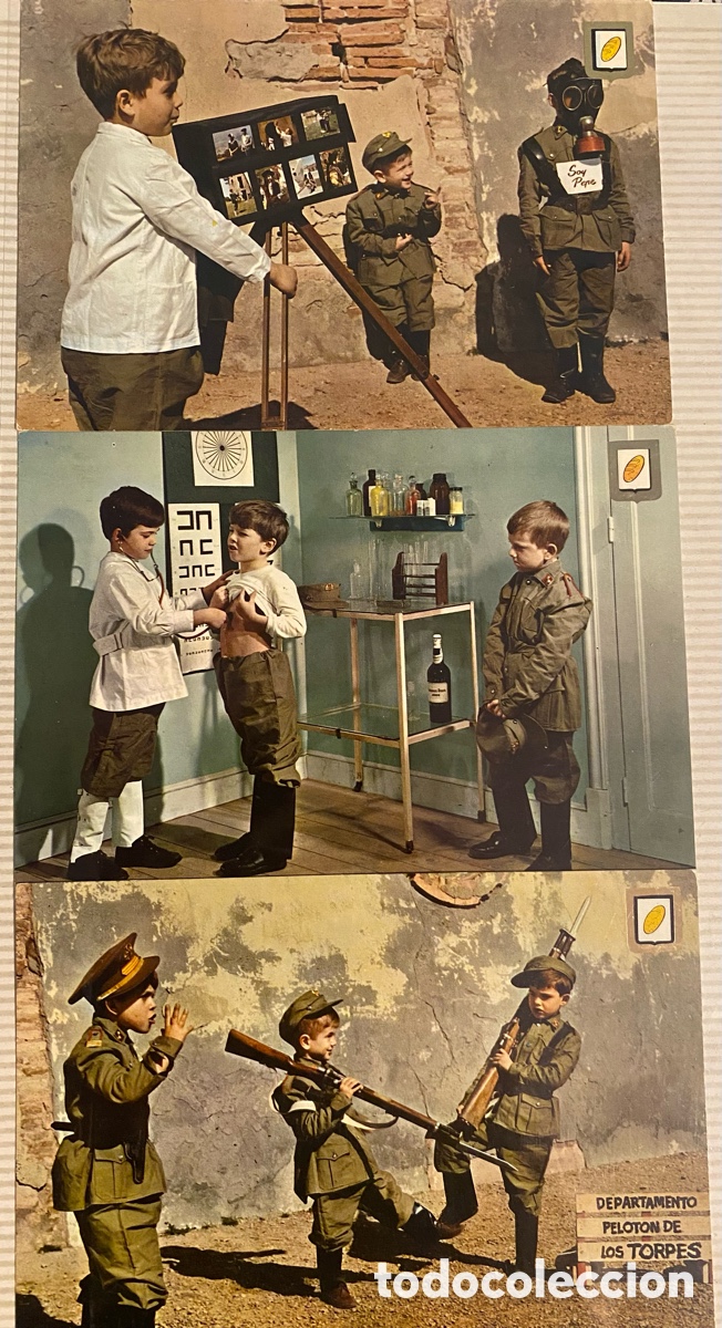 Postales: 25 postales y l&aacute;minas de humor gr&aacute;fico vintage tem&aacute;tica militar.