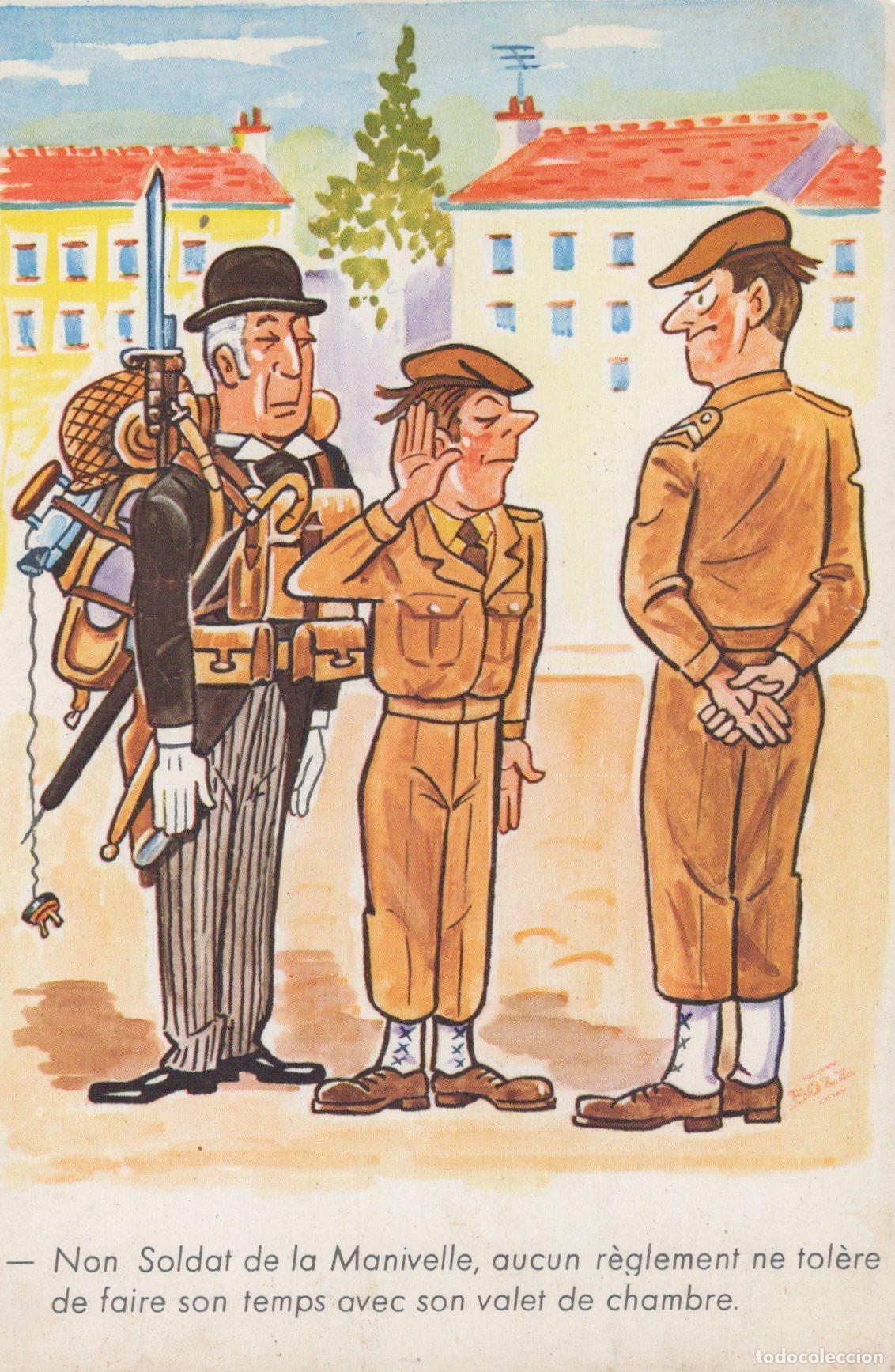 Postales: France Paris Caricature Militaire Humoristique Soldats Valet Unposted *YAG448
