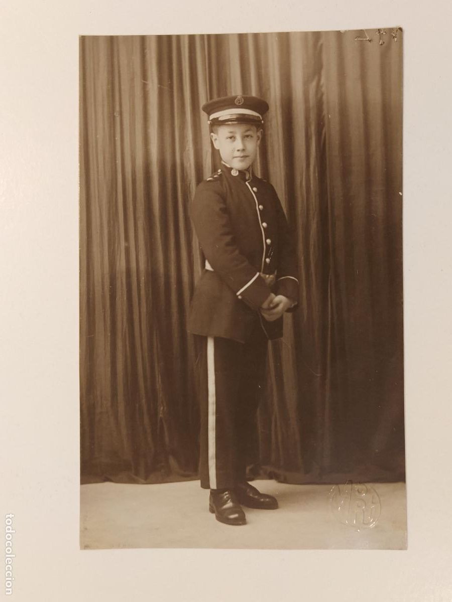 Postales: MILITAR - NI&Ntilde;O - FOTOGRAFICA - SELLO EN SECO MORA - POSTAL ANTIGUA MILITAR -(116.560)