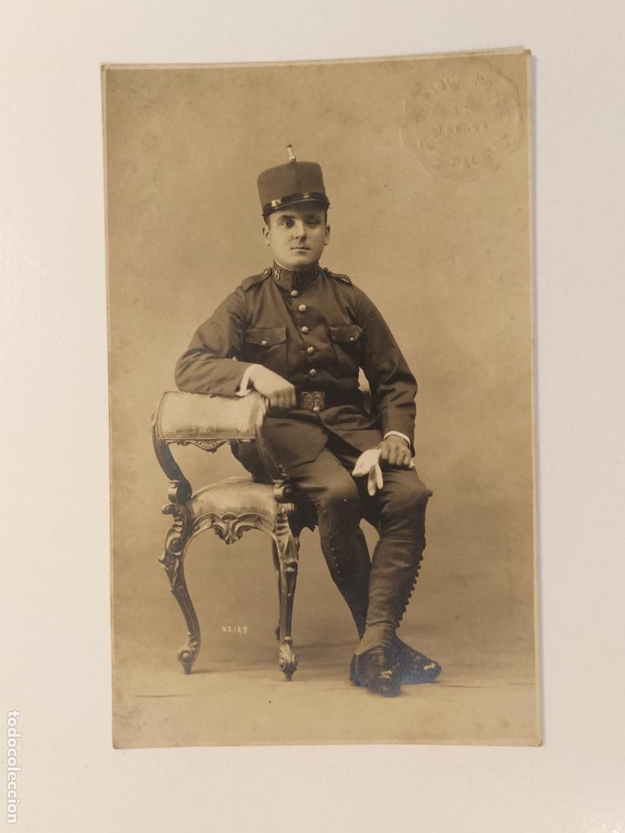 Postales: MILITAR - LAS PALMAS A&Ntilde;O 1922 INOCENCIO GARCIA -SELLO EN SECO ENRIQUE PONCE-POSTAL ANTIGUA-(116.561)