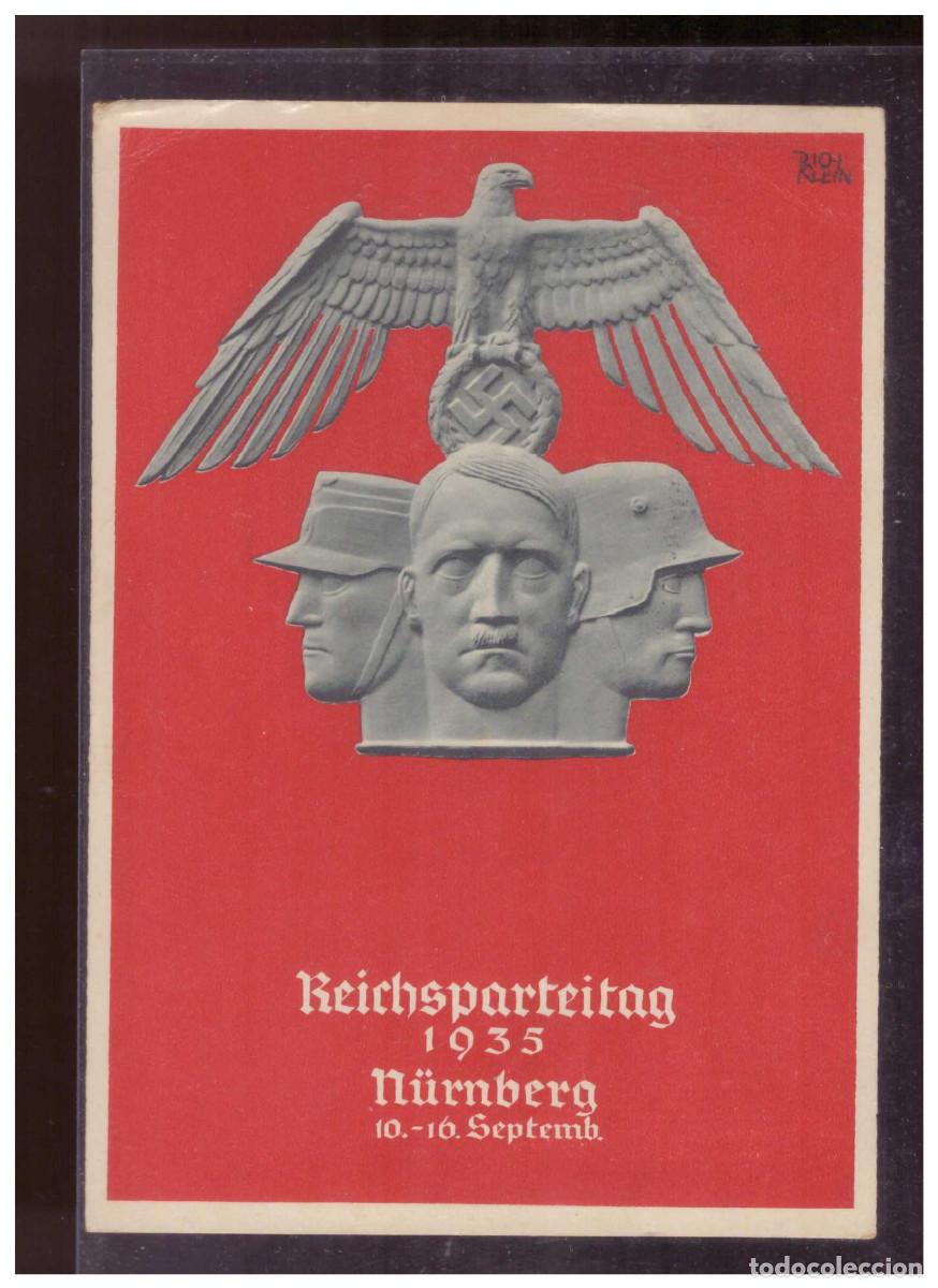 Postales: Dt.- Reich (sp00012) Propagandakarte Reichsparteitag Nu&uuml;rnberg 1935,gel. mit SST