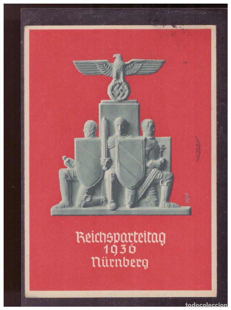 Postales: Dt.- Reich (sp00013) Propagandakarte Reichsparteitag Nu&uuml;rnberg 1936,gel. mit SST