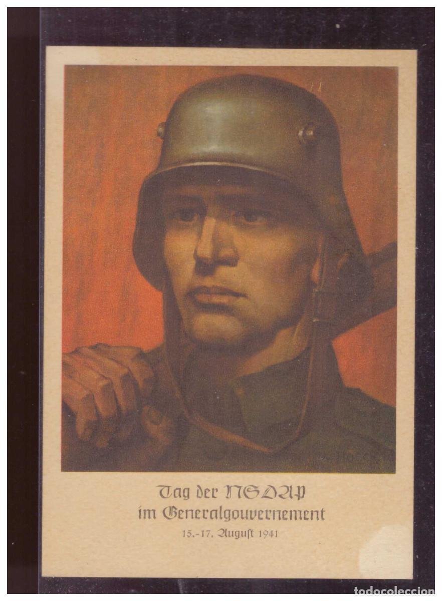 Postales: GG (sp00022) Propagandakarte Tag der NSDAP im Generalgouvernement, blanco gest mit Sonderstempel